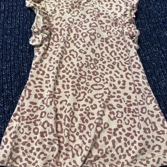 Baby Sleeveless Rompers Set - Cream, leopard, and mustard - Picture 4 of 7